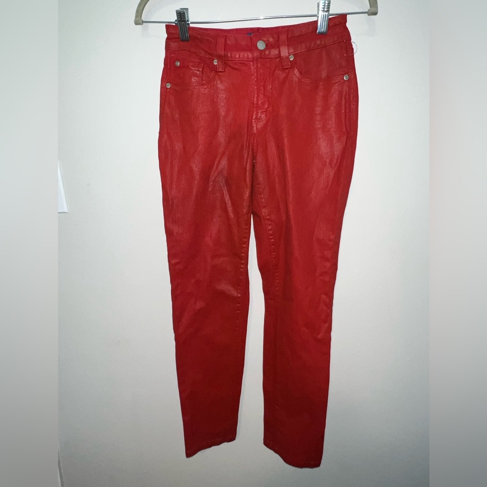 NYDJ Lift & Tuck Technology stretch skinny jeans.